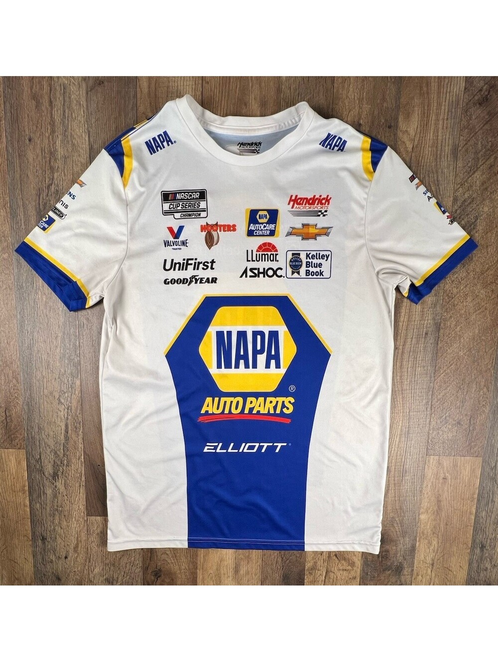 Chase Elliott Checkered Flag Sports Napa Sublimated Uniform Tee Hendrick Medium